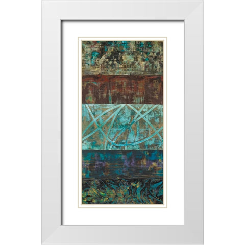 Overgrown II White Modern Wood Framed Art Print with Double Matting by Gutierrez, Hilario