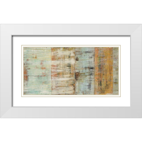 Escape To Serenity White Modern Wood Framed Art Print with Double Matting by Gutierrez, Hilario