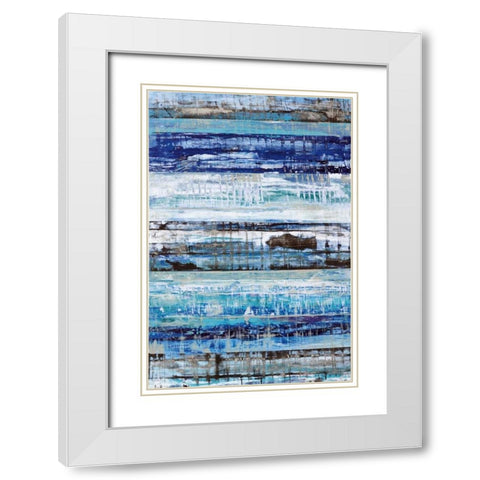 Cloud Rush White Modern Wood Framed Art Print with Double Matting by Gutierrez, Hilario
