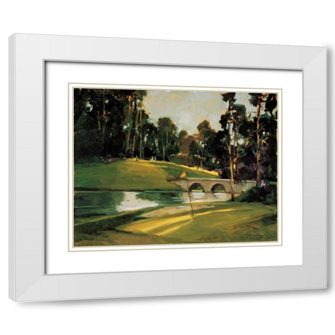 The 9th Tee White Modern Wood Framed Art Print with Double Matting by Goerschner, Ted