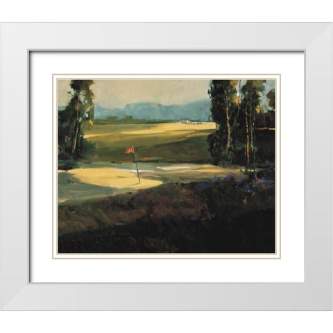 The 1st Tee White Modern Wood Framed Art Print with Double Matting by Goerschner, Ted