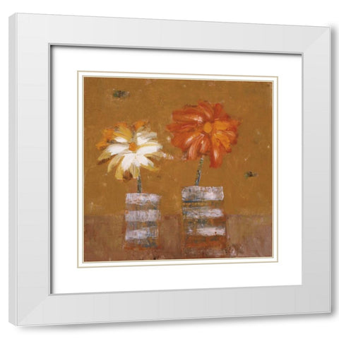 Friendship White Modern Wood Framed Art Print with Double Matting by Gojanovic, Zivana
