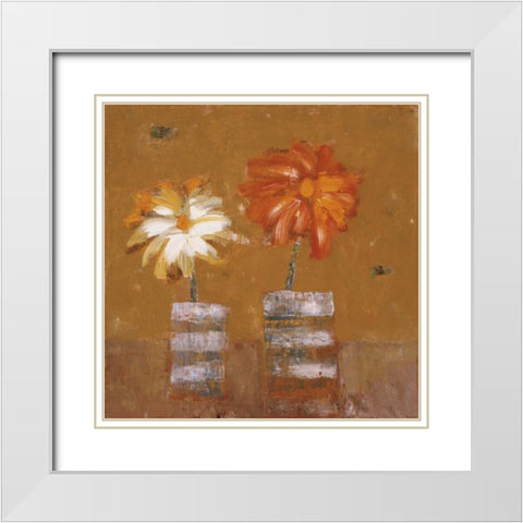 Friendship White Modern Wood Framed Art Print with Double Matting by Gojanovic, Zivana