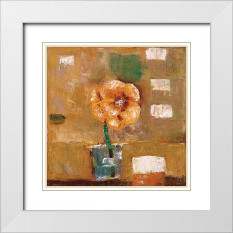 Top of the Morning White Modern Wood Framed Art Print with Double Matting by Gojanovic, Zivana