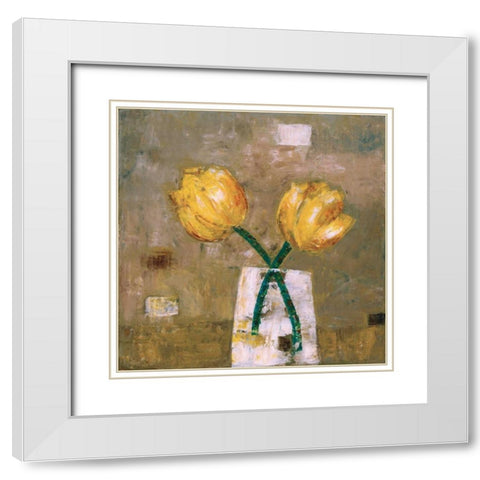 High Tea White Modern Wood Framed Art Print with Double Matting by Gojanovic, Zivana