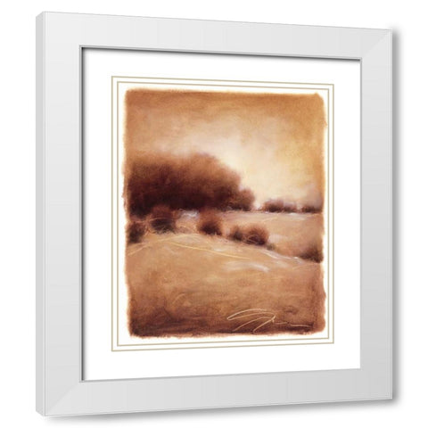 Hill Side IV White Modern Wood Framed Art Print with Double Matting by Hess, Gretchen
