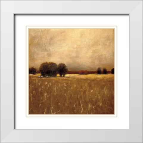 Ridge Field White Modern Wood Framed Art Print with Double Matting by Hess, Gretchen