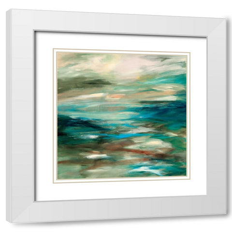 Begin White Modern Wood Framed Art Print with Double Matting by Hickman, G.A.