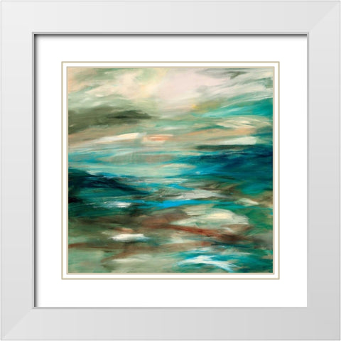 Begin White Modern Wood Framed Art Print with Double Matting by Hickman, G.A.