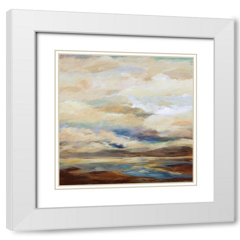 Recurring White Modern Wood Framed Art Print with Double Matting by Hickman, G.A.