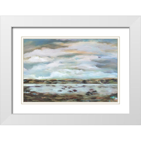 Light Touch White Modern Wood Framed Art Print with Double Matting by Hickman, G.A.