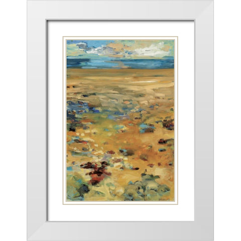 High Point of Summer White Modern Wood Framed Art Print with Double Matting by Harwood, Jennifer