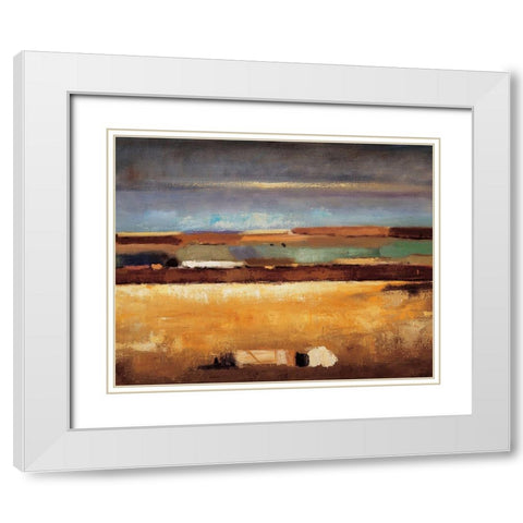 Nightfall White Modern Wood Framed Art Print with Double Matting by Izquierdo, Santiago
