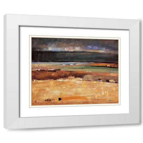 Stormy Day White Modern Wood Framed Art Print with Double Matting by Izquierdo, Santiago