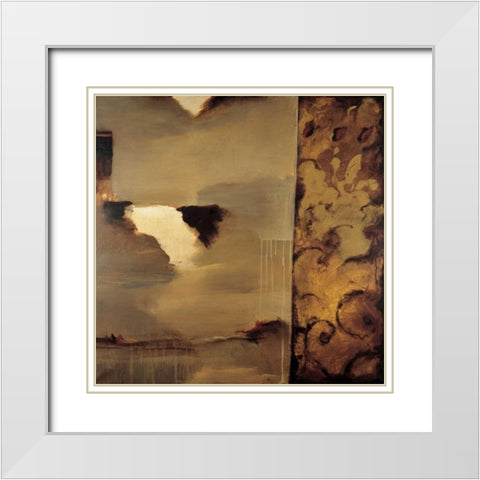 Cascade White Modern Wood Framed Art Print with Double Matting by Jully, Denis