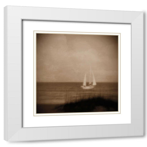 Fair Winds II White Modern Wood Framed Art Print with Double Matting by Jacks, Heather