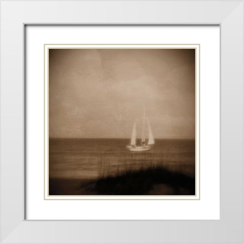 Fair Winds II White Modern Wood Framed Art Print with Double Matting by Jacks, Heather