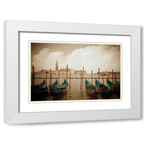Venezia I White Modern Wood Framed Art Print with Double Matting by Jacks, Heather