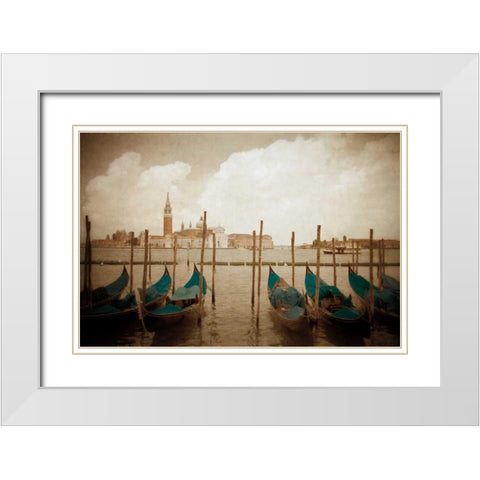 Venezia I White Modern Wood Framed Art Print with Double Matting by Jacks, Heather
