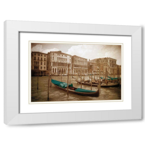 Venezia II White Modern Wood Framed Art Print with Double Matting by Jacks, Heather