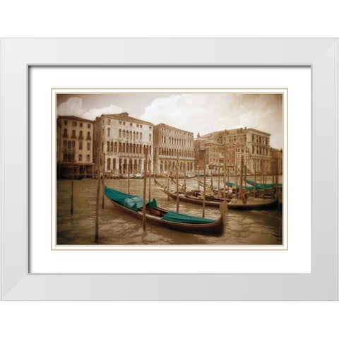 Venezia II White Modern Wood Framed Art Print with Double Matting by Jacks, Heather