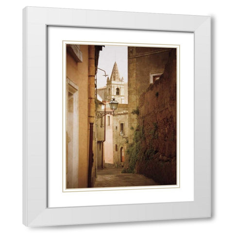 Forza DArgo Alleyway I White Modern Wood Framed Art Print with Double Matting by Jacks, Heather