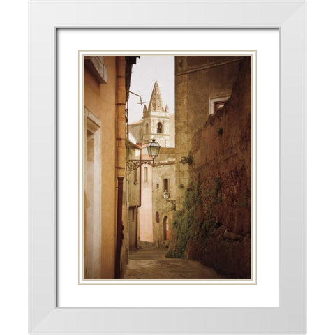 Forza DArgo Alleyway I White Modern Wood Framed Art Print with Double Matting by Jacks, Heather