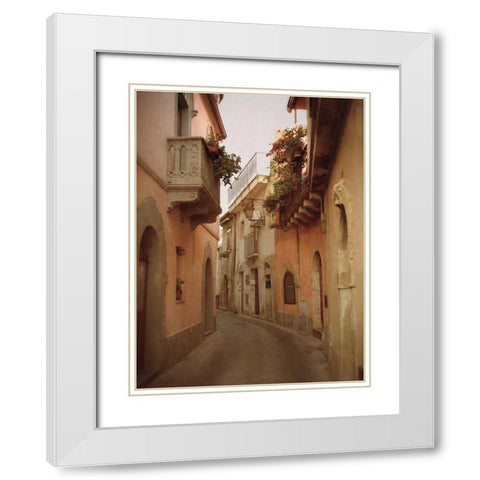 Forza DArgo Alleyway II White Modern Wood Framed Art Print with Double Matting by Jacks, Heather