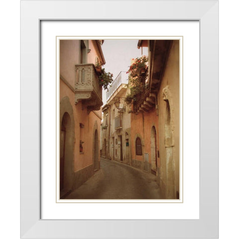Forza DArgo Alleyway II White Modern Wood Framed Art Print with Double Matting by Jacks, Heather