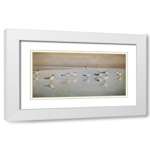 Coastal Reflections White Modern Wood Framed Art Print with Double Matting by Jacks, Heather