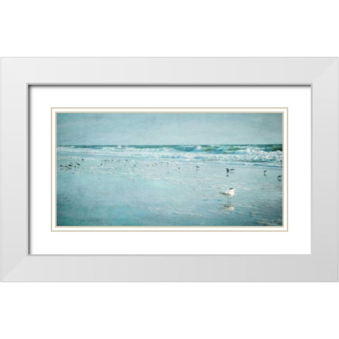 Coastal Breeze White Modern Wood Framed Art Print with Double Matting by Jacks, Heather