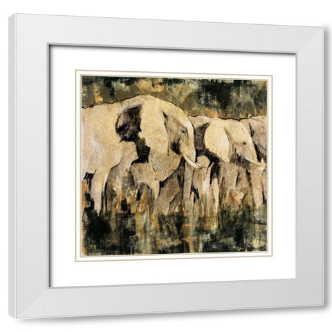 Heart of the Jungle III White Modern Wood Framed Art Print with Double Matting by Jardine, Liz