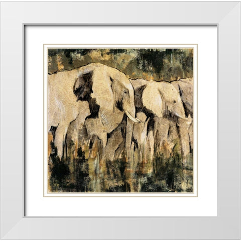 Heart of the Jungle III White Modern Wood Framed Art Print with Double Matting by Jardine, Liz