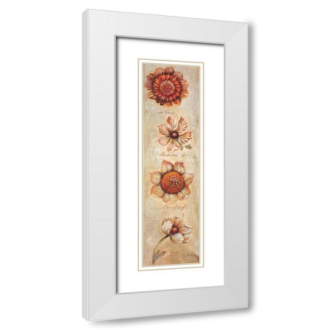 Tangerine Dream I White Modern Wood Framed Art Print with Double Matting by Jardine, Liz