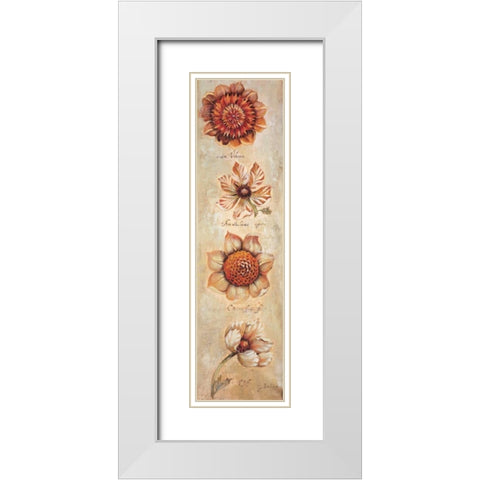 Tangerine Dream I White Modern Wood Framed Art Print with Double Matting by Jardine, Liz