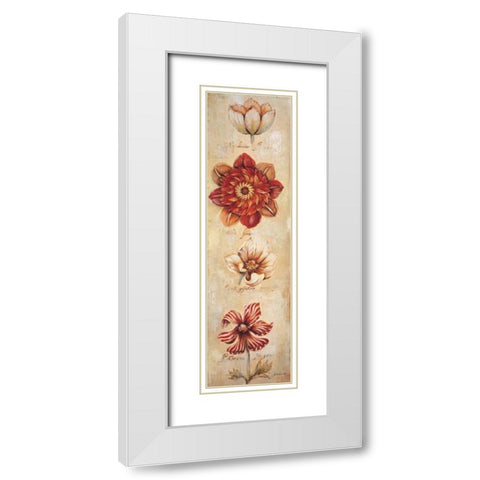 Tangerine Dream II White Modern Wood Framed Art Print with Double Matting by Jardine, Liz