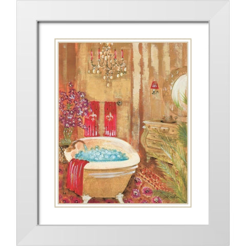 Hidden Oasis IV White Modern Wood Framed Art Print with Double Matting by Jardine, Liz