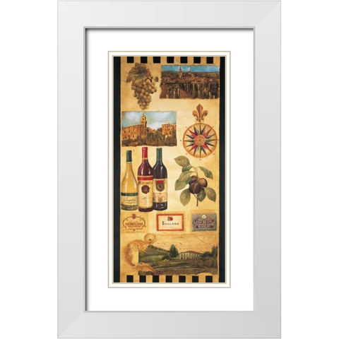 Wine Country I White Modern Wood Framed Art Print with Double Matting by Jardine, Liz