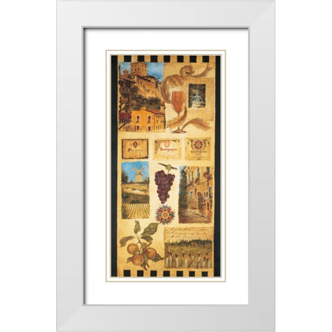 Wine Country II White Modern Wood Framed Art Print with Double Matting by Jardine, Liz