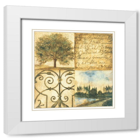 Letters from Home I White Modern Wood Framed Art Print with Double Matting by Jardine, Liz