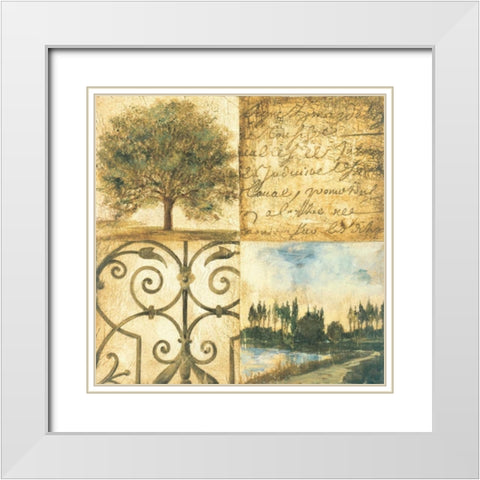 Letters from Home I White Modern Wood Framed Art Print with Double Matting by Jardine, Liz
