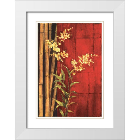 Zen Contemporary White Modern Wood Framed Art Print with Double Matting by Jardine, Liz