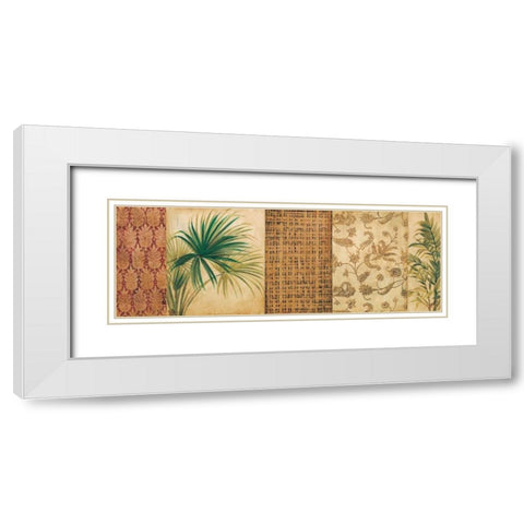 Palm Song I White Modern Wood Framed Art Print with Double Matting by Jardine, Liz