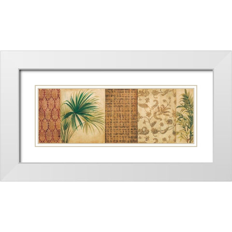 Palm Song I White Modern Wood Framed Art Print with Double Matting by Jardine, Liz