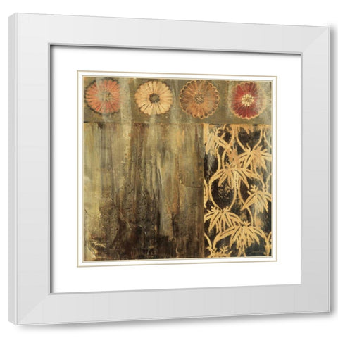 Asian Eyes I White Modern Wood Framed Art Print with Double Matting by Jardine, Liz