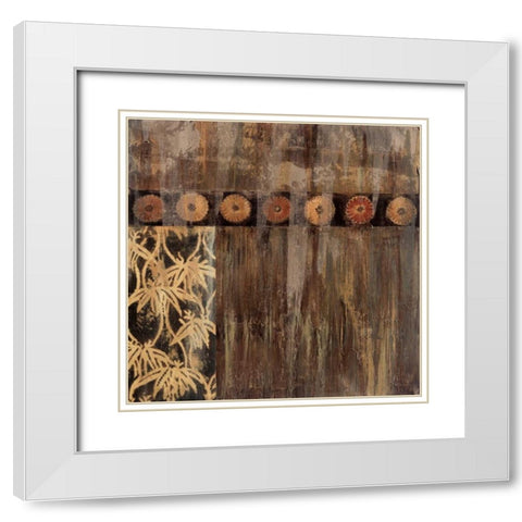 Asian Eyes II White Modern Wood Framed Art Print with Double Matting by Jardine, Liz
