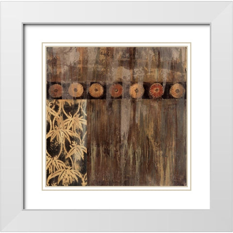 Asian Eyes II White Modern Wood Framed Art Print with Double Matting by Jardine, Liz