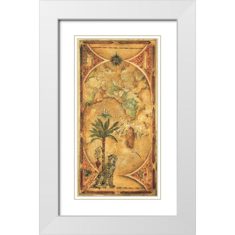 East Indies White Modern Wood Framed Art Print with Double Matting by Jardine, Liz