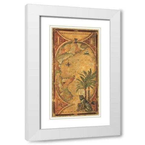 West Indies White Modern Wood Framed Art Print with Double Matting by Jardine, Liz