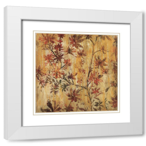 Tropical Nights White Modern Wood Framed Art Print with Double Matting by Jardine, Liz